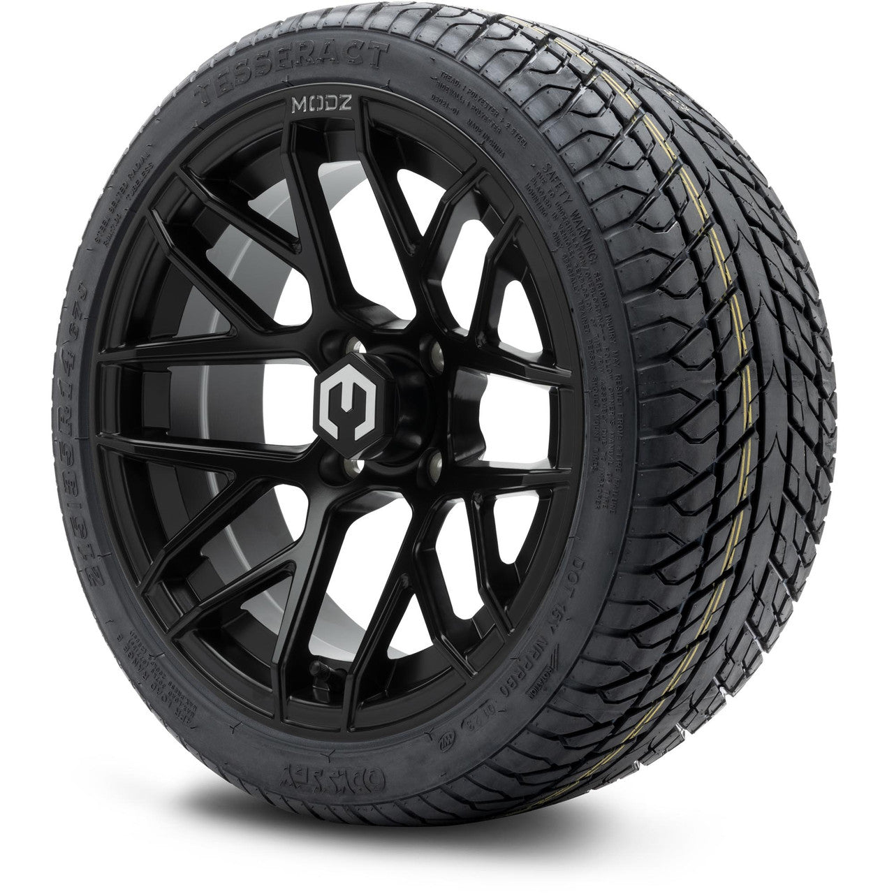 MODZ® 14" Matrix Matte Black - LowPro Street Tire and Wheels Combo