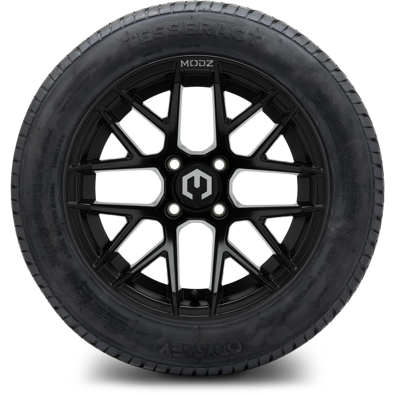 MODZ® 14" Matrix Matte Black - Lifted Tires and Wheels Combo