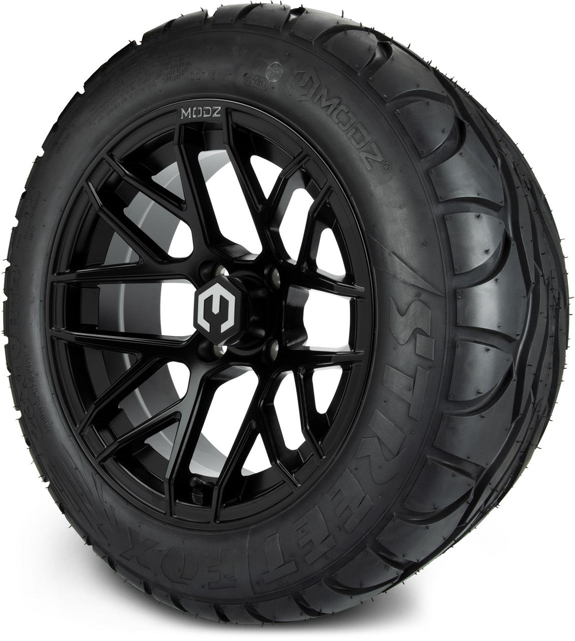 MODZ® 14" Matrix Matte Black - Lifted Tires and Wheels Combo