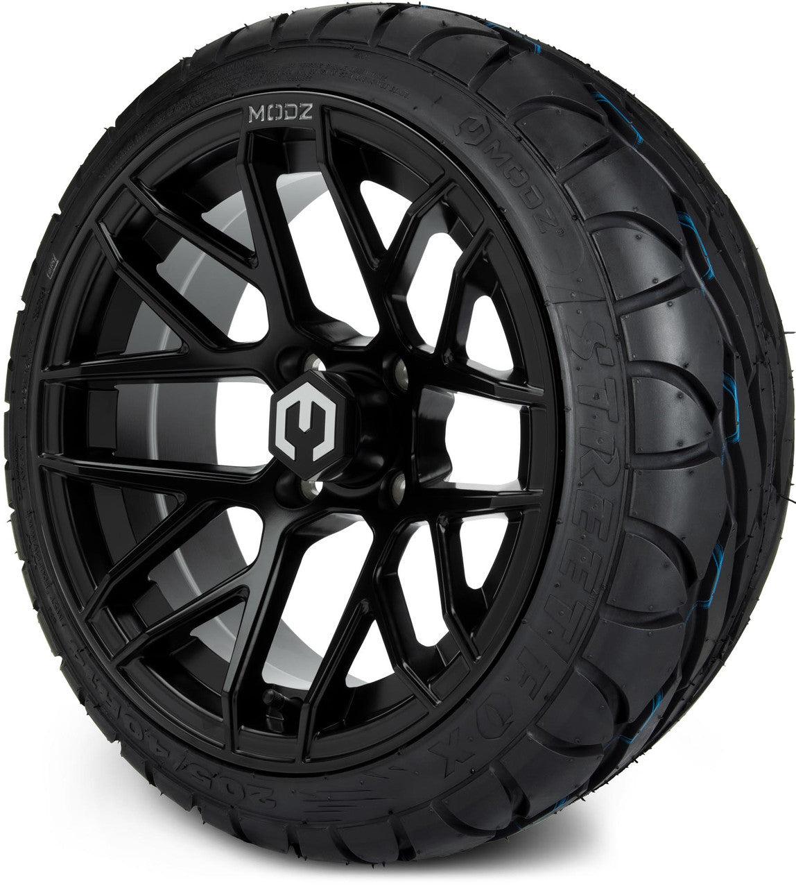 MODZ® 14" Matrix Matte Black - LowPro Street Tire and Wheels Combo