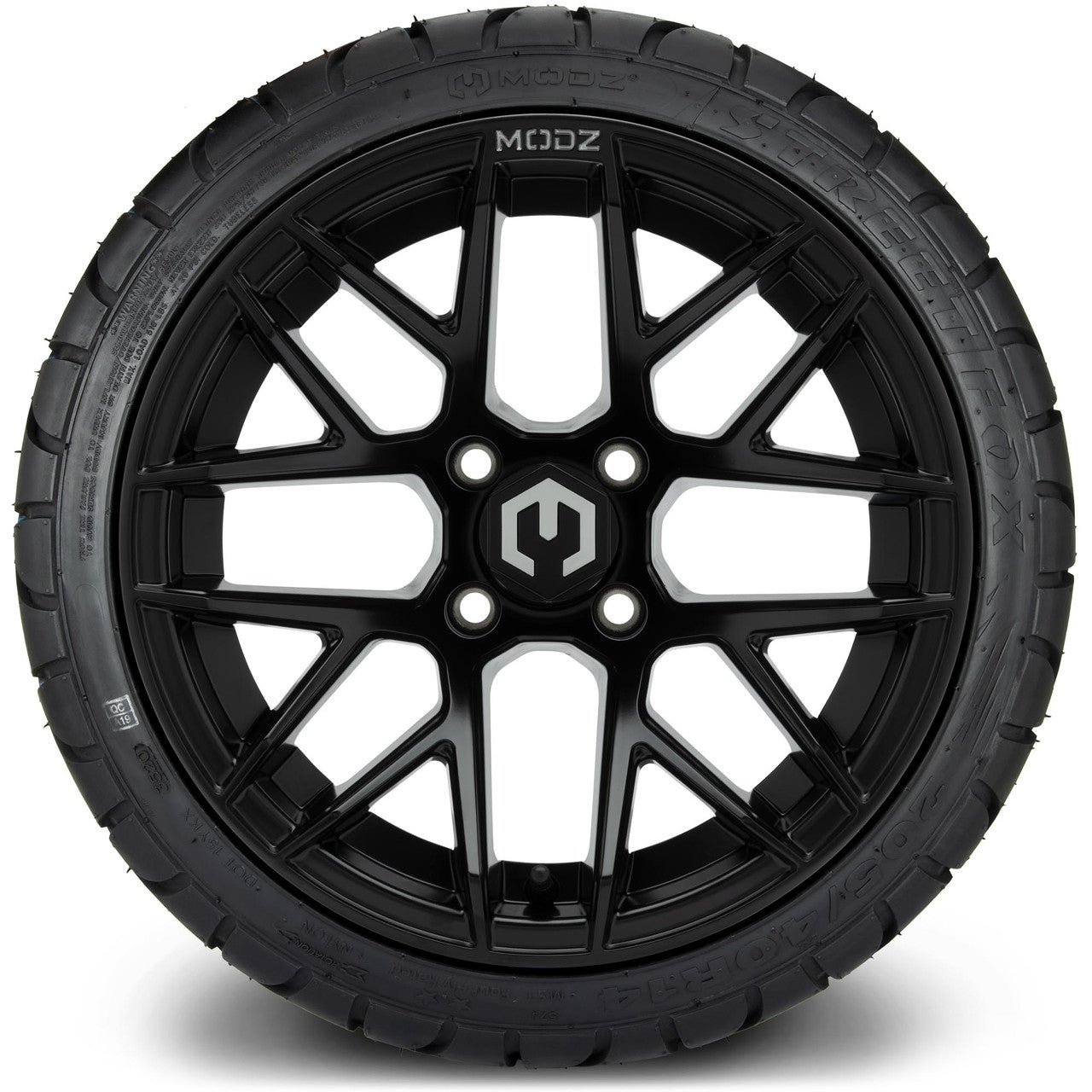 MODZ® 14" Matrix Matte Black - LowPro Street Tire and Wheels Combo