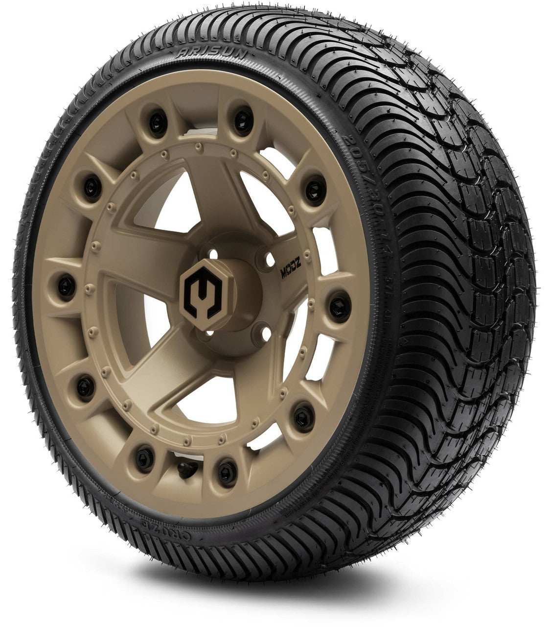 MODZ® 14" Defender Sand - LowPro Street Tire and Wheels Combo