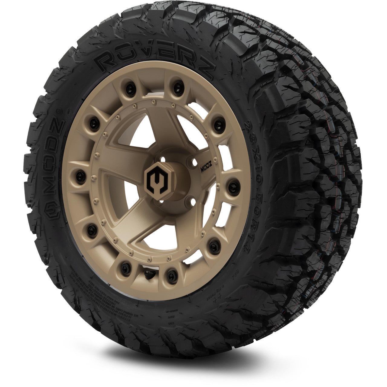 MODZ® 14" Defender Sand - Lifted Tires and Wheels Combo