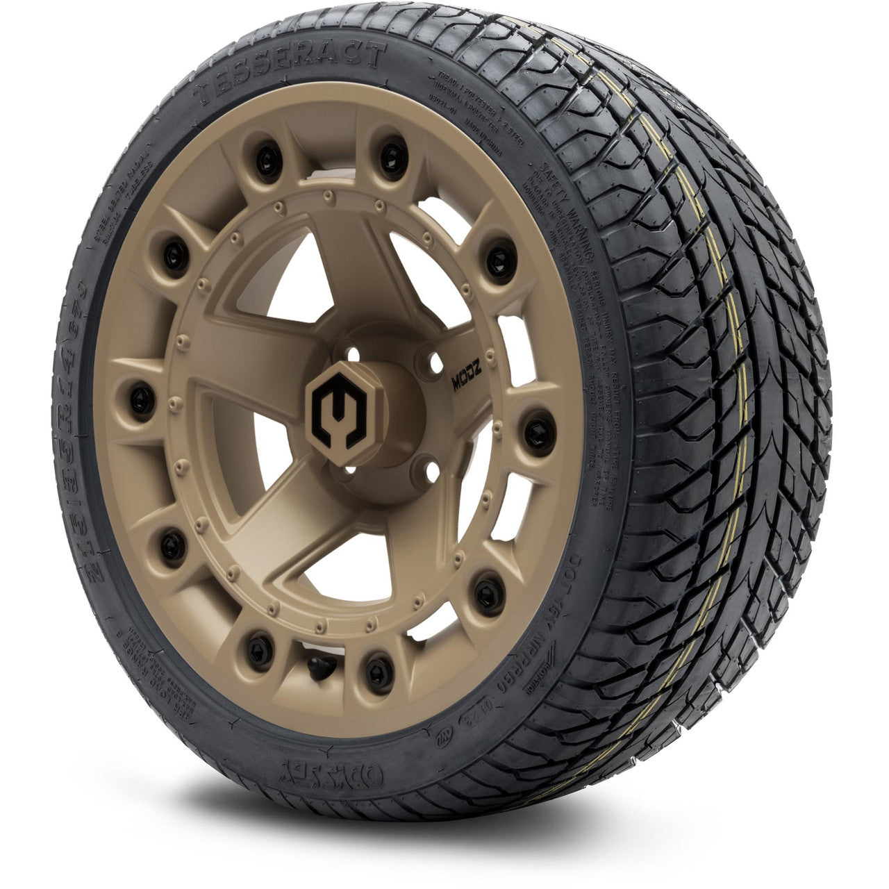 MODZ® 14" Defender Sand - LowPro Street Tire and Wheels Combo