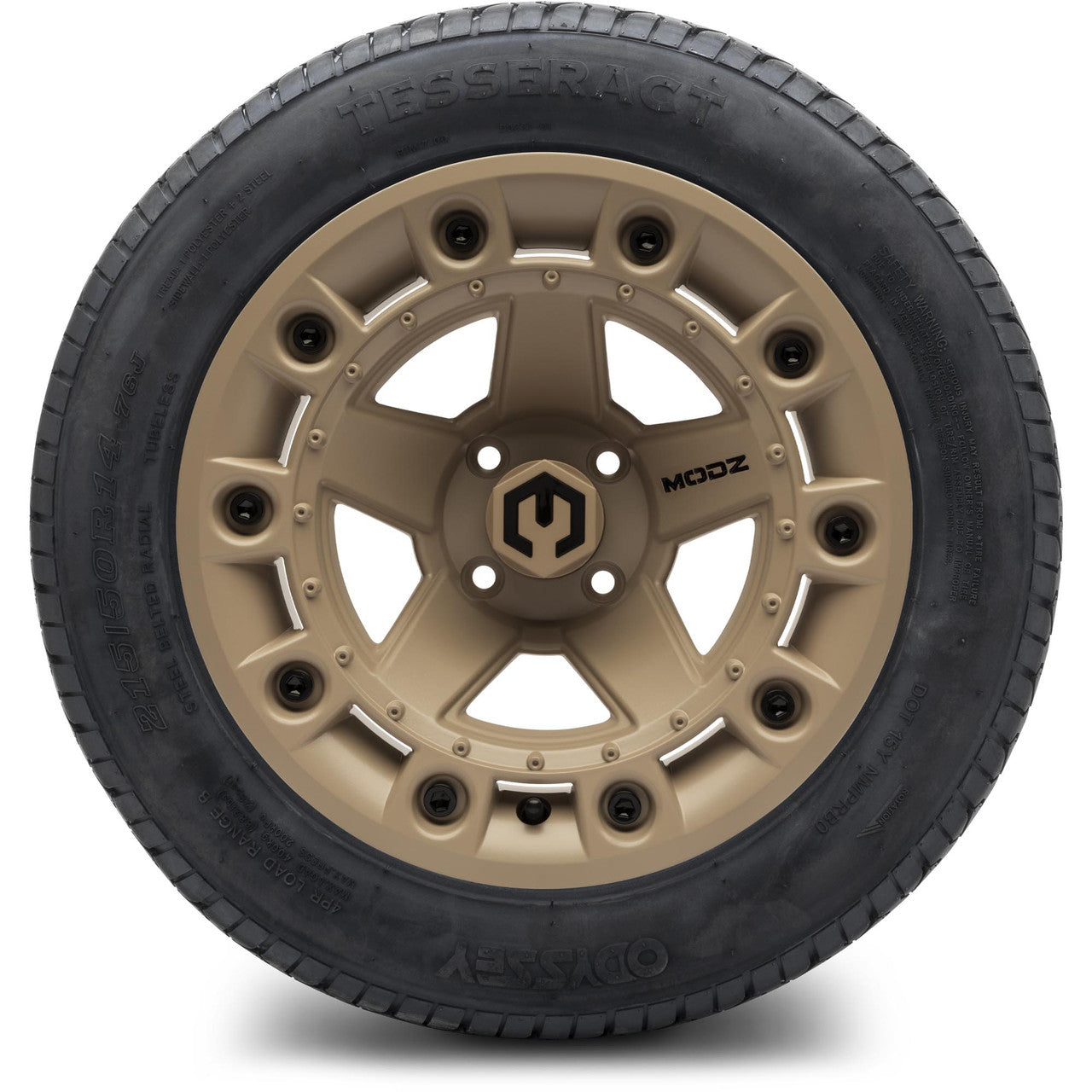 MODZ® 14" Defender Sand - Lifted Tires and Wheels Combo