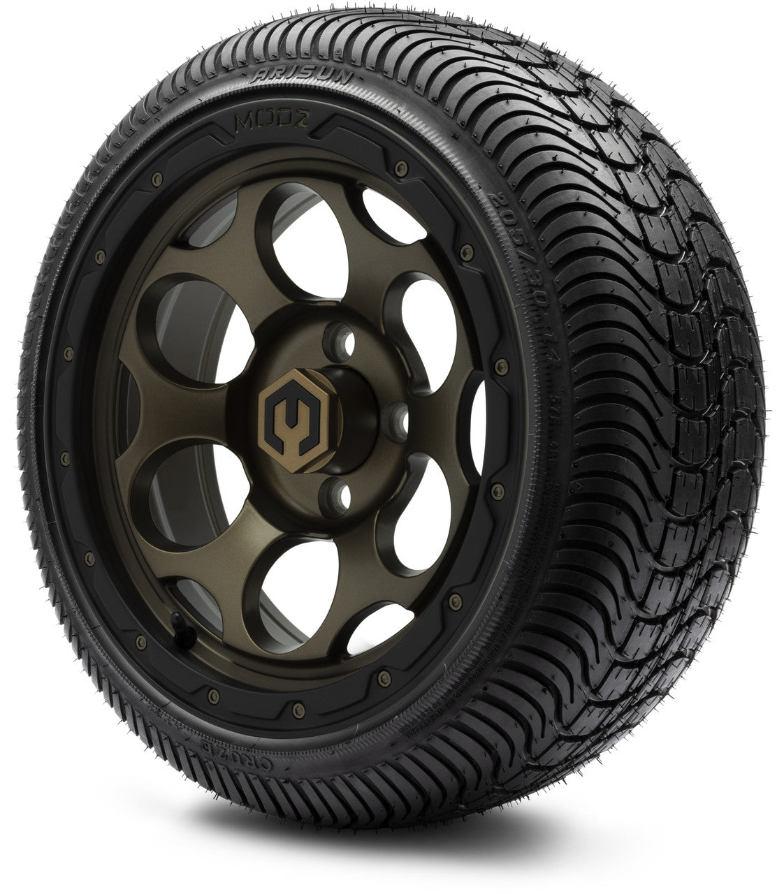 MODZ® 14" Militia Matte Bronze - LowPro Street Tire and Wheels Combo