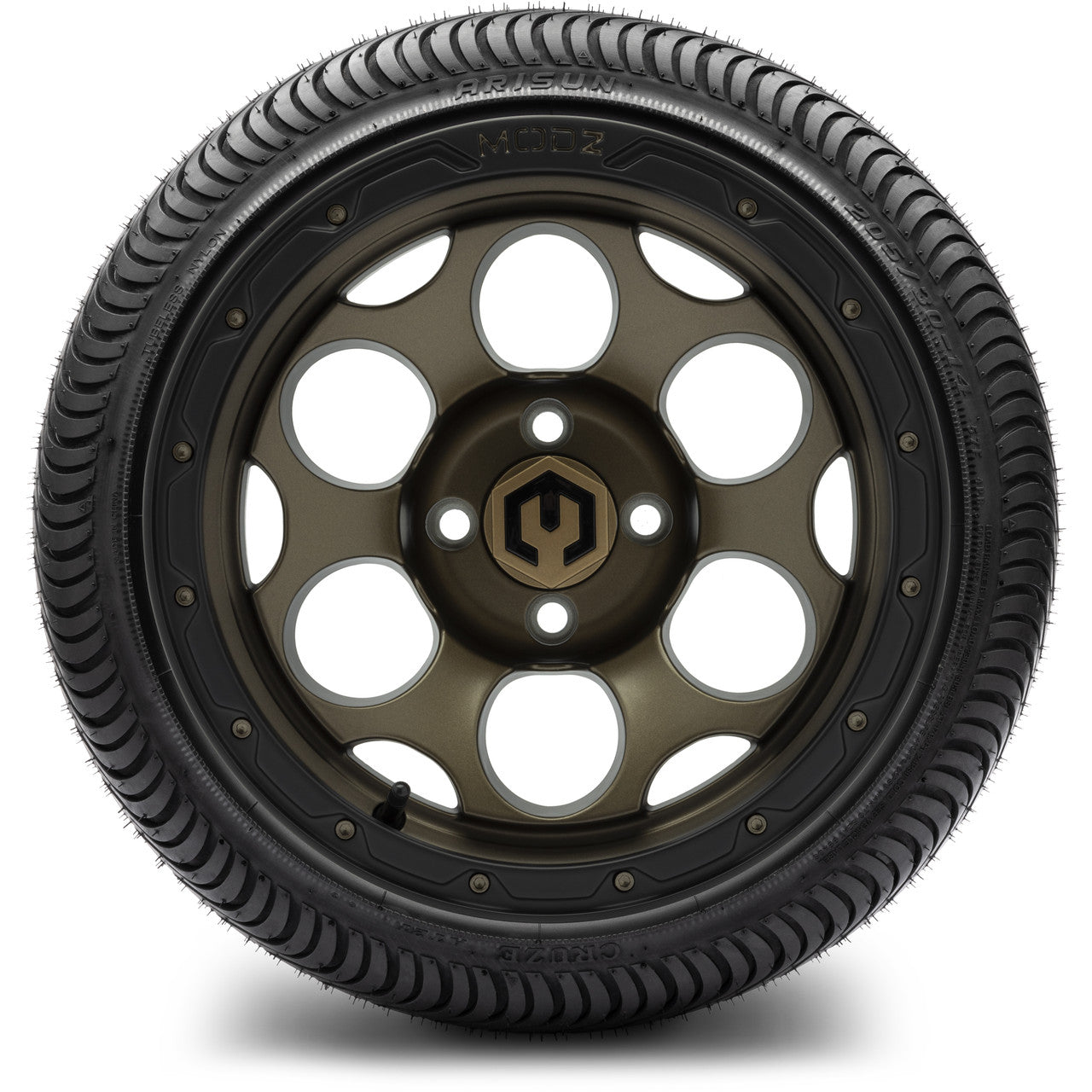 MODZ® 14" Militia Matte Bronze - LowPro Street Tire and Wheels Combo