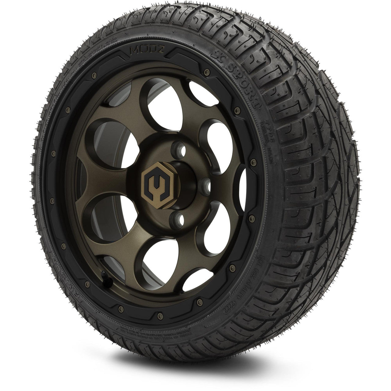 MODZ® 14" Militia Matte Bronze - LowPro Street Tire and Wheels Combo
