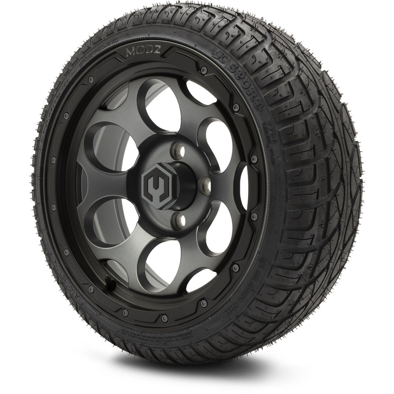 MODZ® 14" Militia Matte Gunmetal - LowPro Street Tire and Wheels Combo
