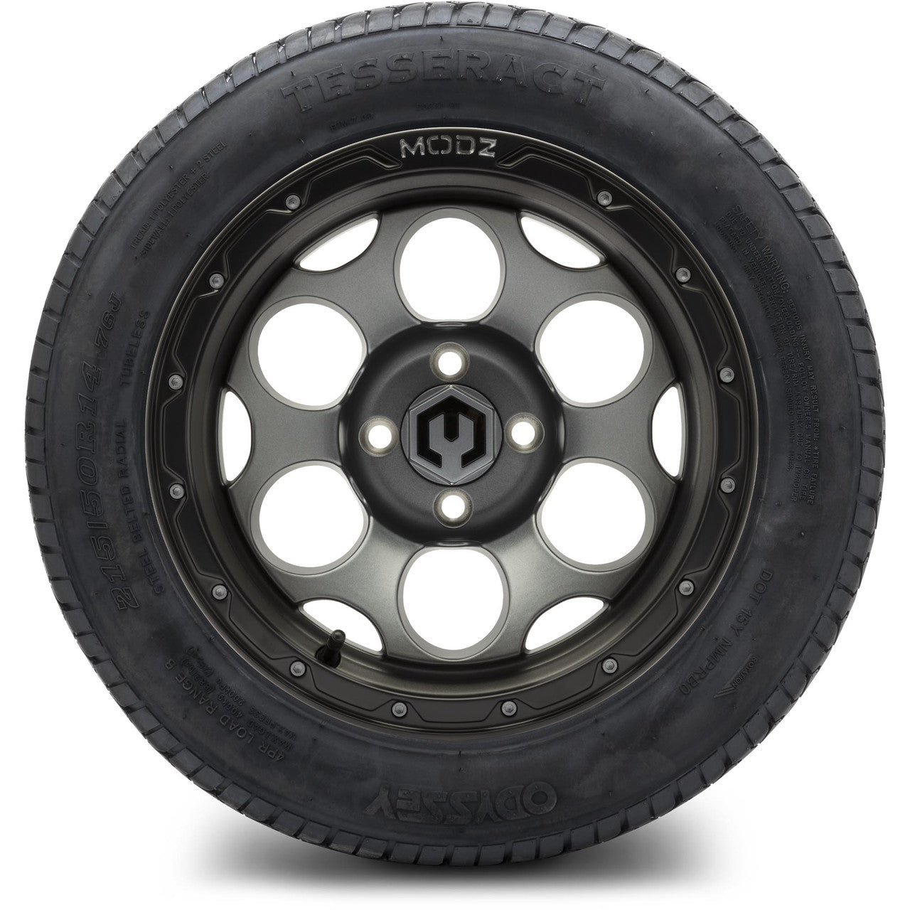 MODZ® 14" Militia Matte Gunmetal - Lifted Tires and Wheels Combo