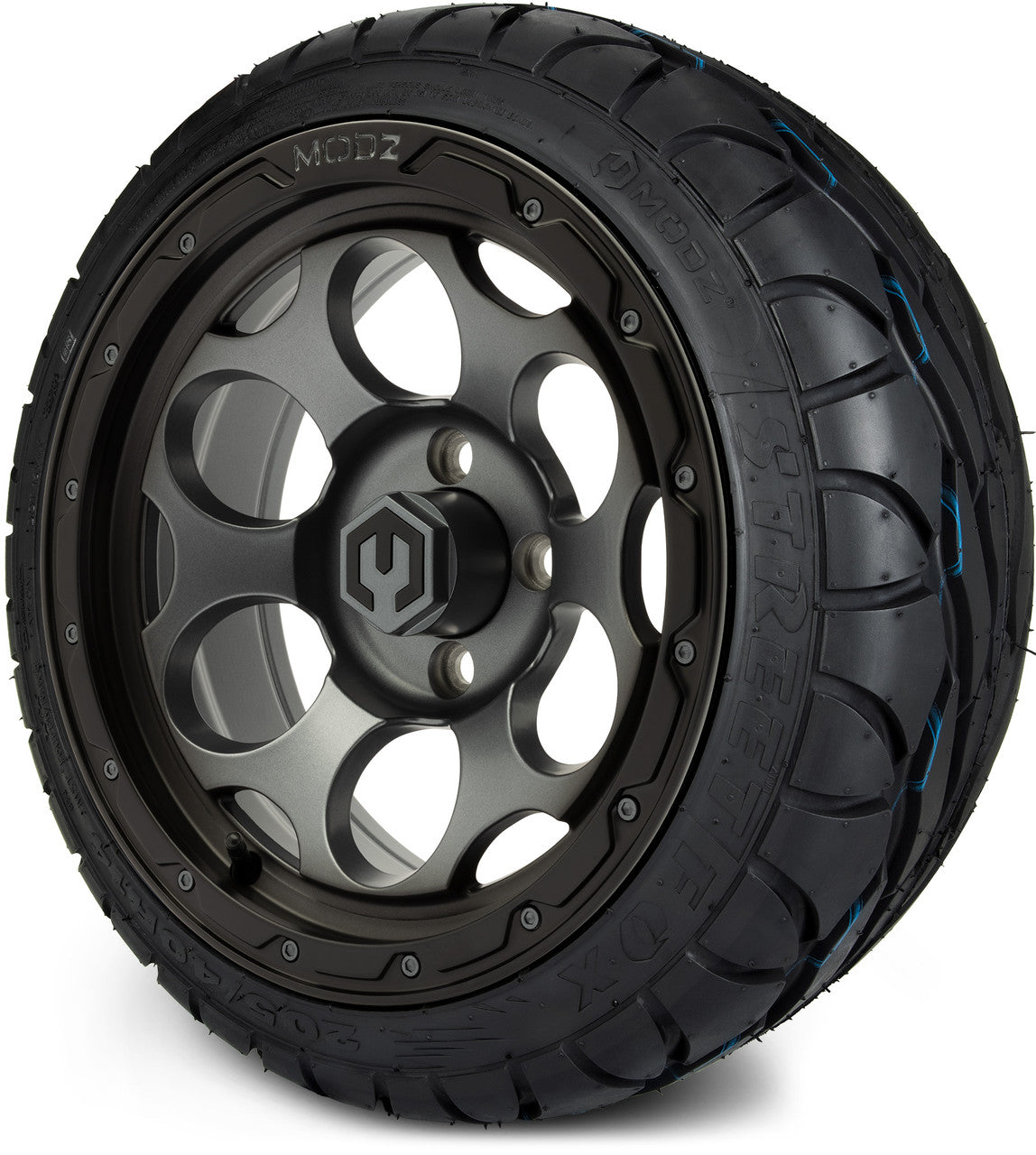 MODZ® 14" Militia Matte Gunmetal - LowPro Street Tire and Wheels Combo
