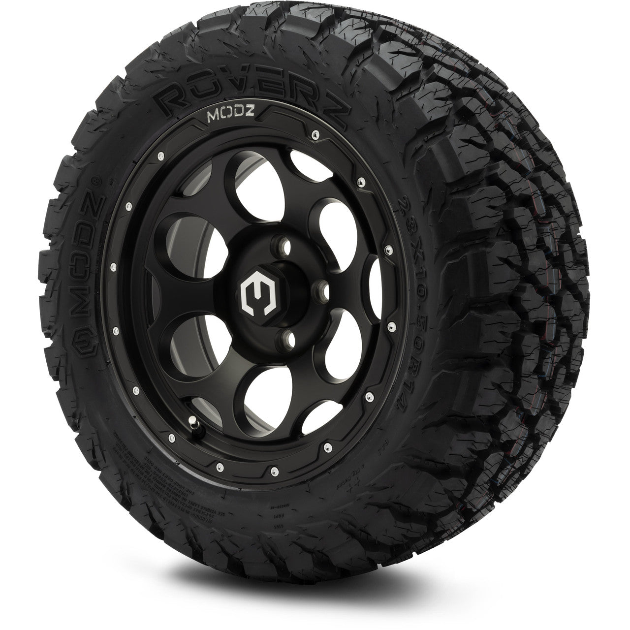 MODZ® 14" Militia Matte Black - Lifted Tires and Wheels Combo