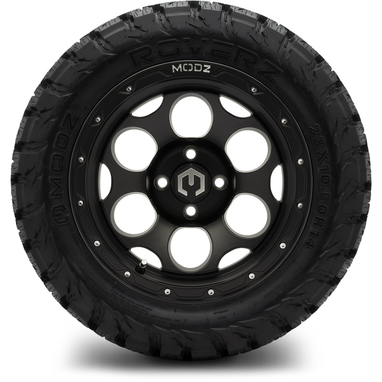 MODZ® 14" Militia Matte Black - Lifted Tires and Wheels Combo