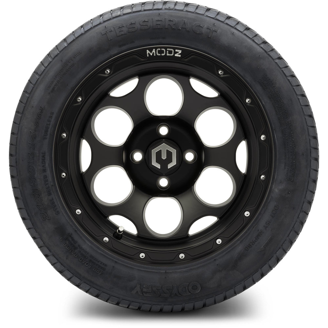 MODZ® 14" Militia Matte Black - Lifted Tires and Wheels Combo