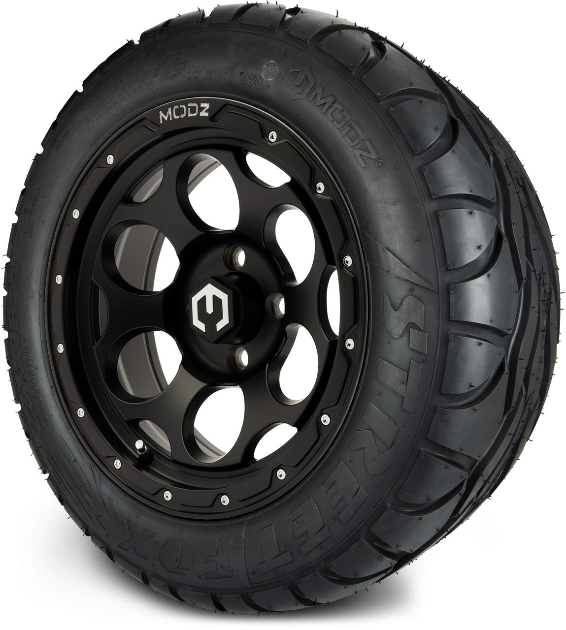 MODZ® 14" Militia Matte Black - Lifted Tires and Wheels Combo