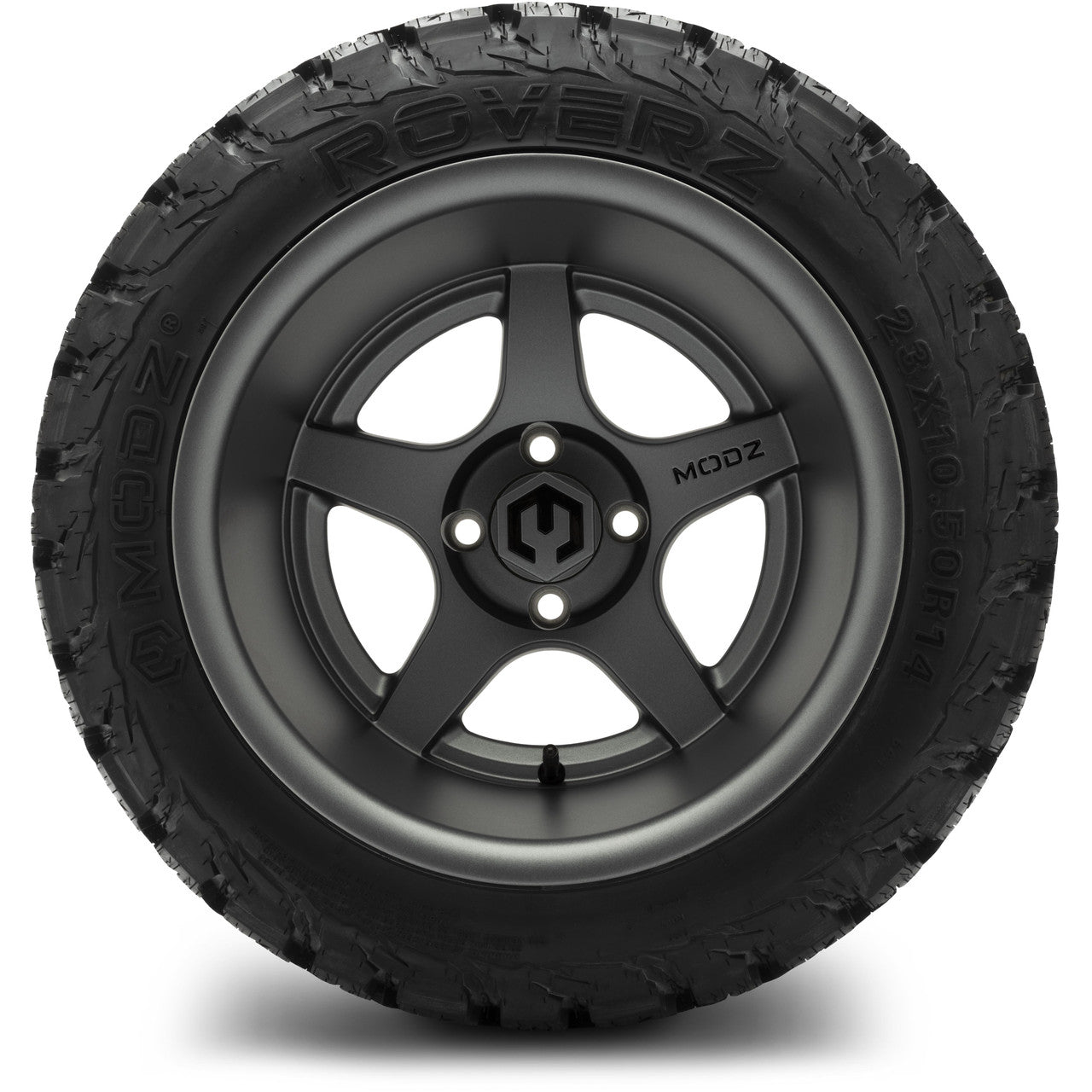MODZ® 14x10" Maverick Matte Gunmetal - Lifted Tires and Wheels Combo