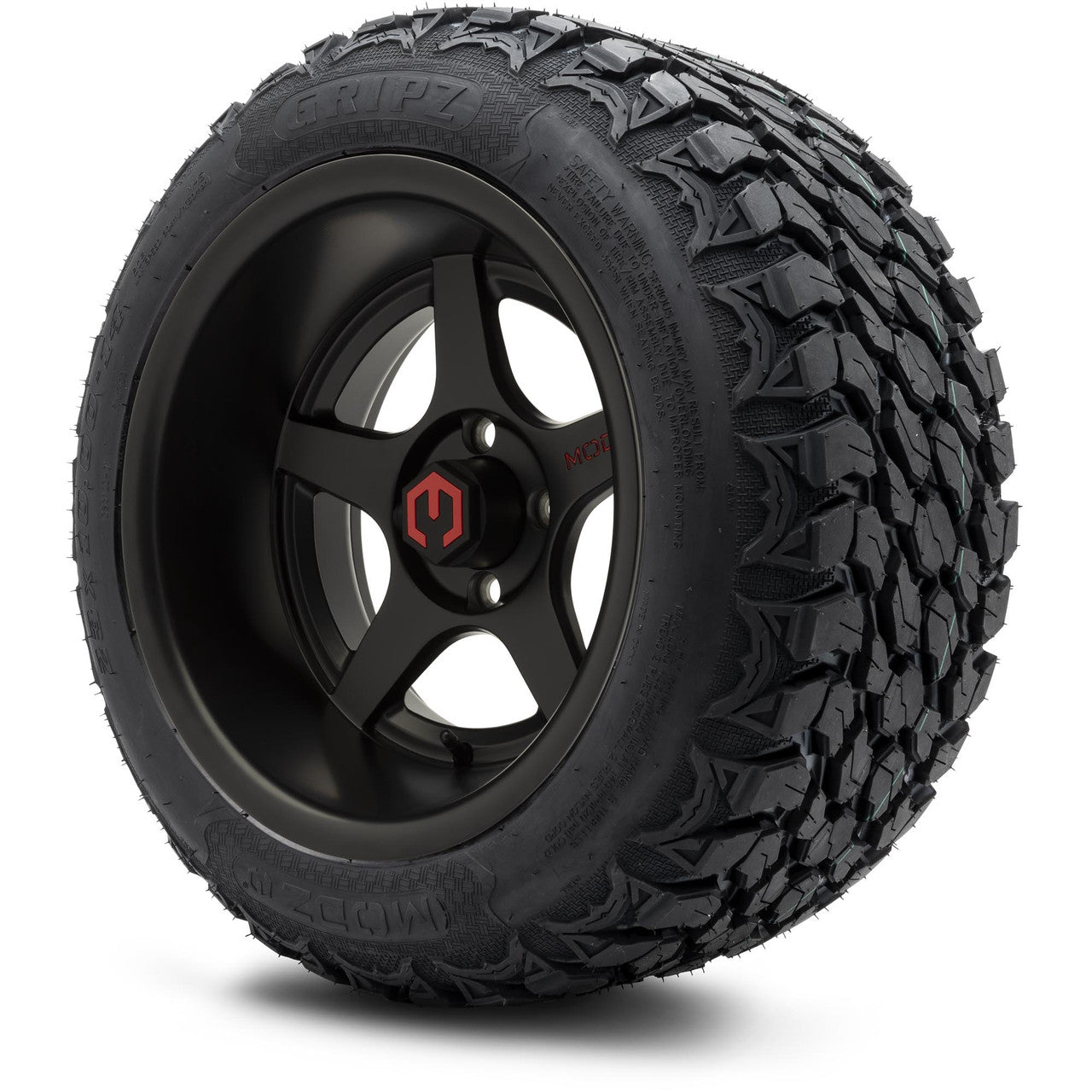 MODZ® 14x10" Maverick Matte Black - Lifted Tires and Wheels Combo