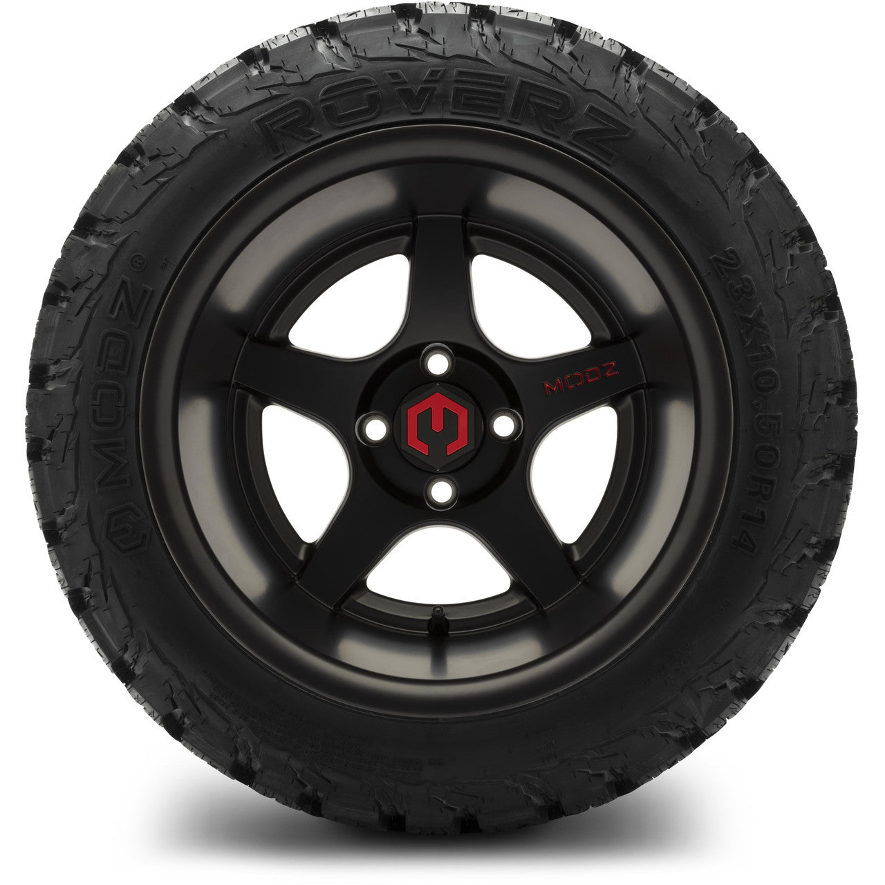 MODZ® 14x10" Maverick Matte Black - Lifted Tires and Wheels Combo