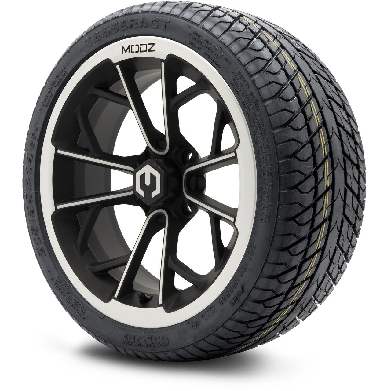 MODZ® 14" Havoc Machined Matte Black - LowPro Street Tire and Wheels Combo