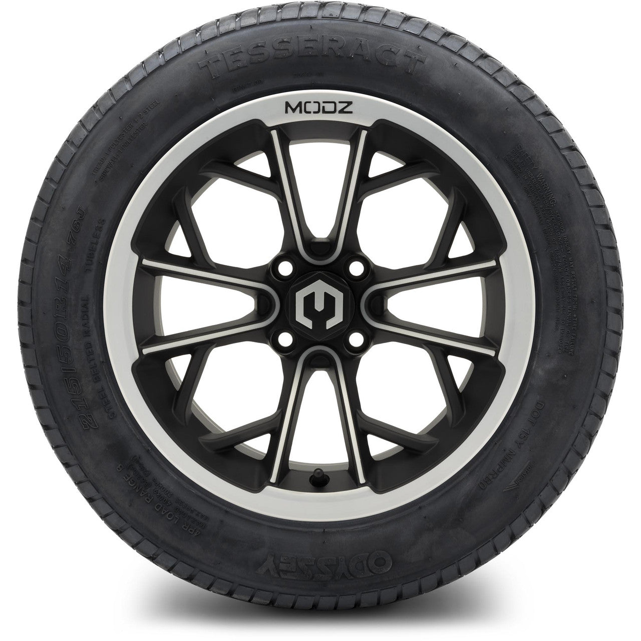 MODZ® 14" Havoc Machined Matte Black - Lifted Tires and Wheels Combo