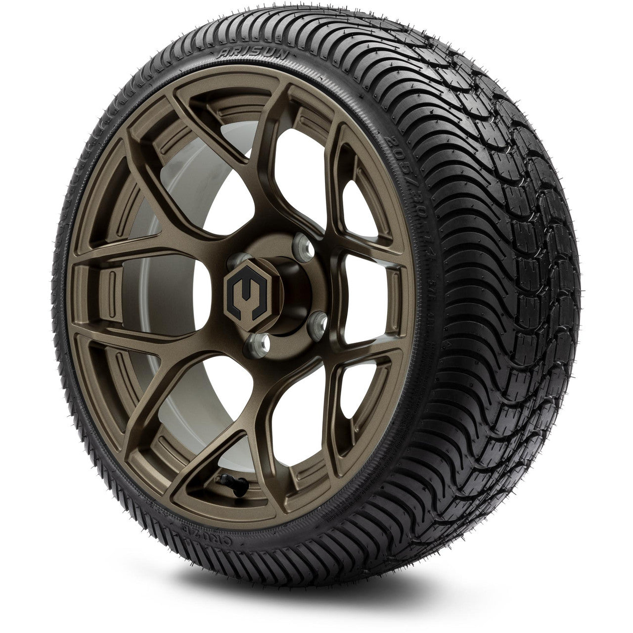 MODZ® 14" Renegade Matte Bronze - Low Profile Tires and Wheels Combo