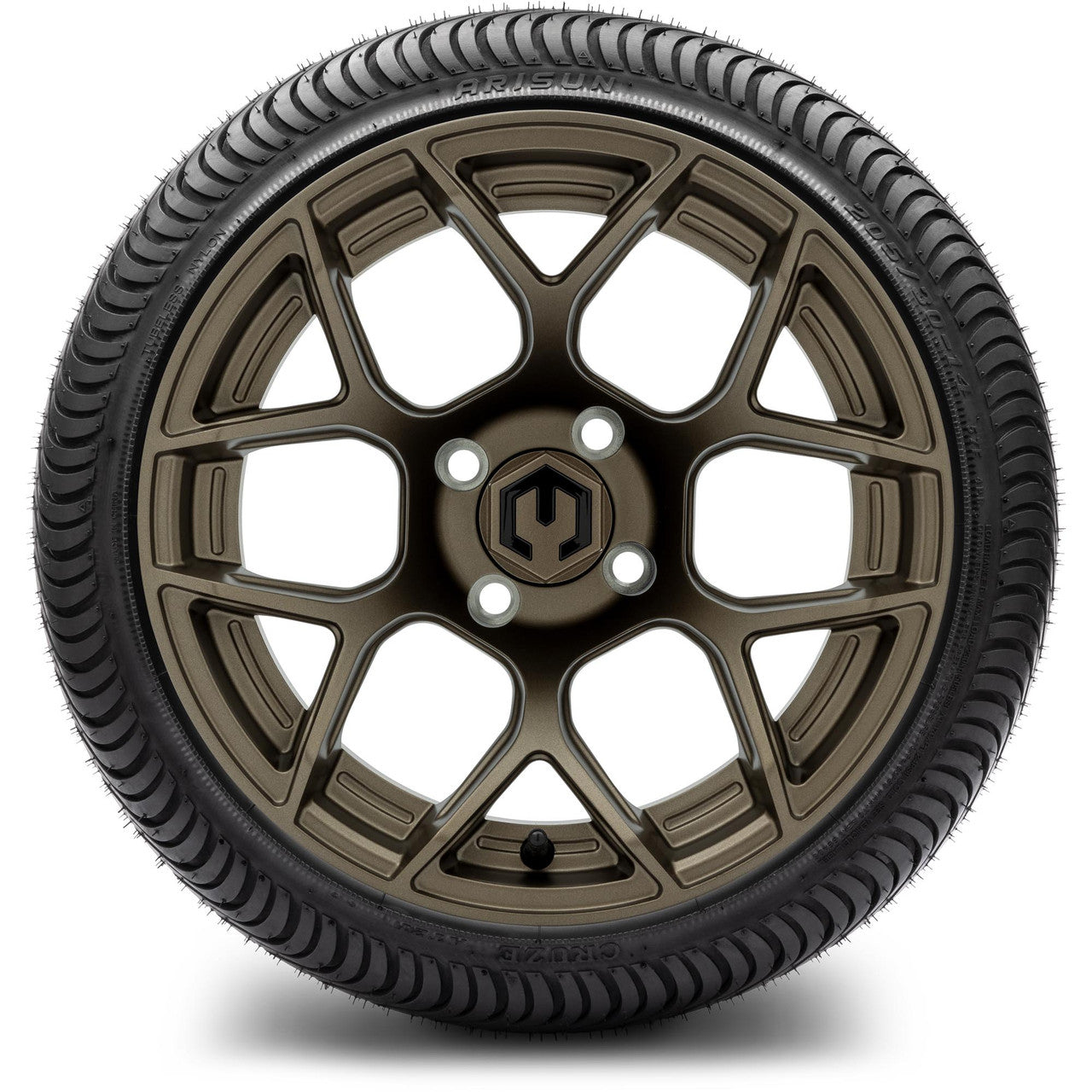 MODZ® 14" Renegade Matte Bronze - Low Profile Tires and Wheels Combo
