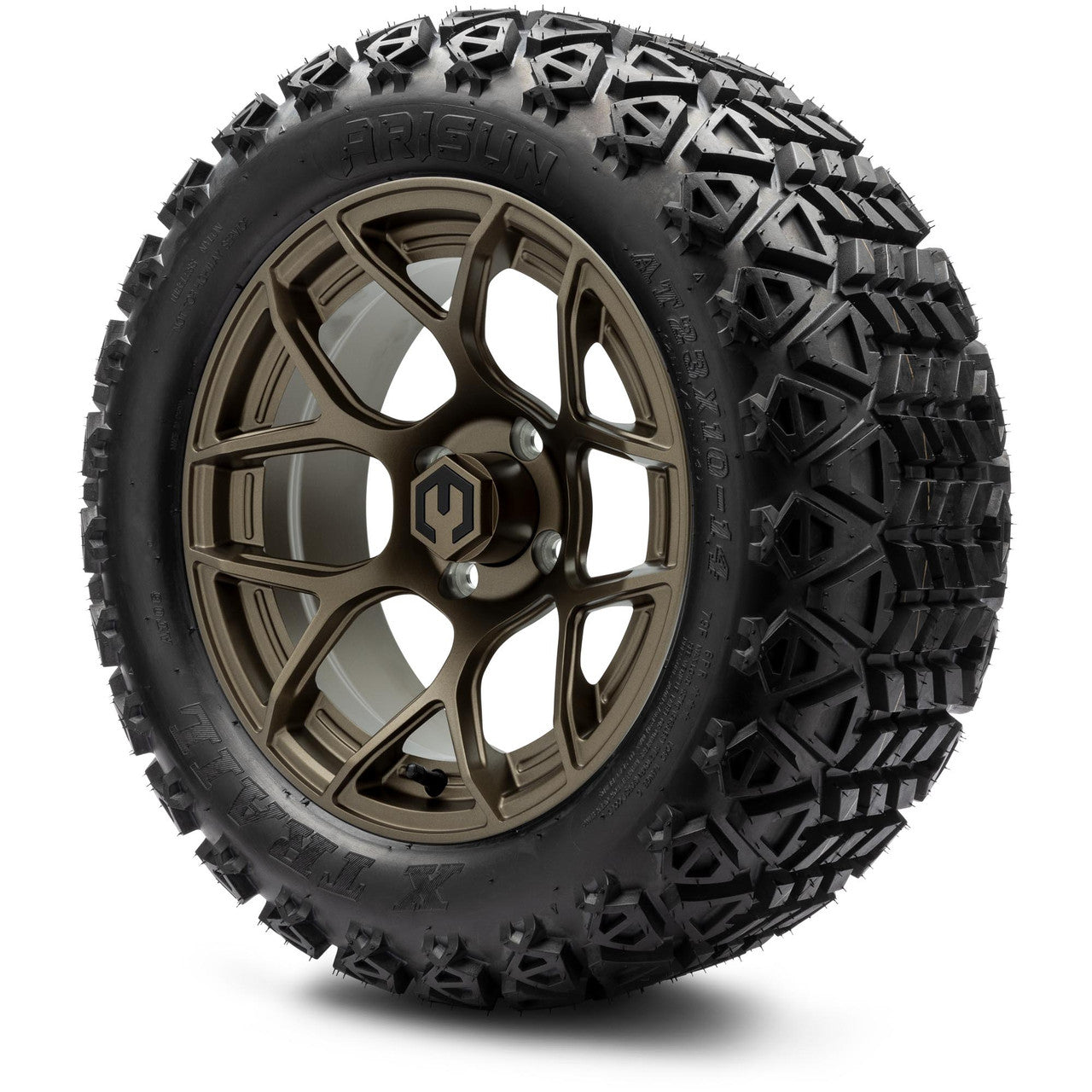 MODZ® 14" Renegade Matte Bronze - Lifted Tires and Wheels Combo