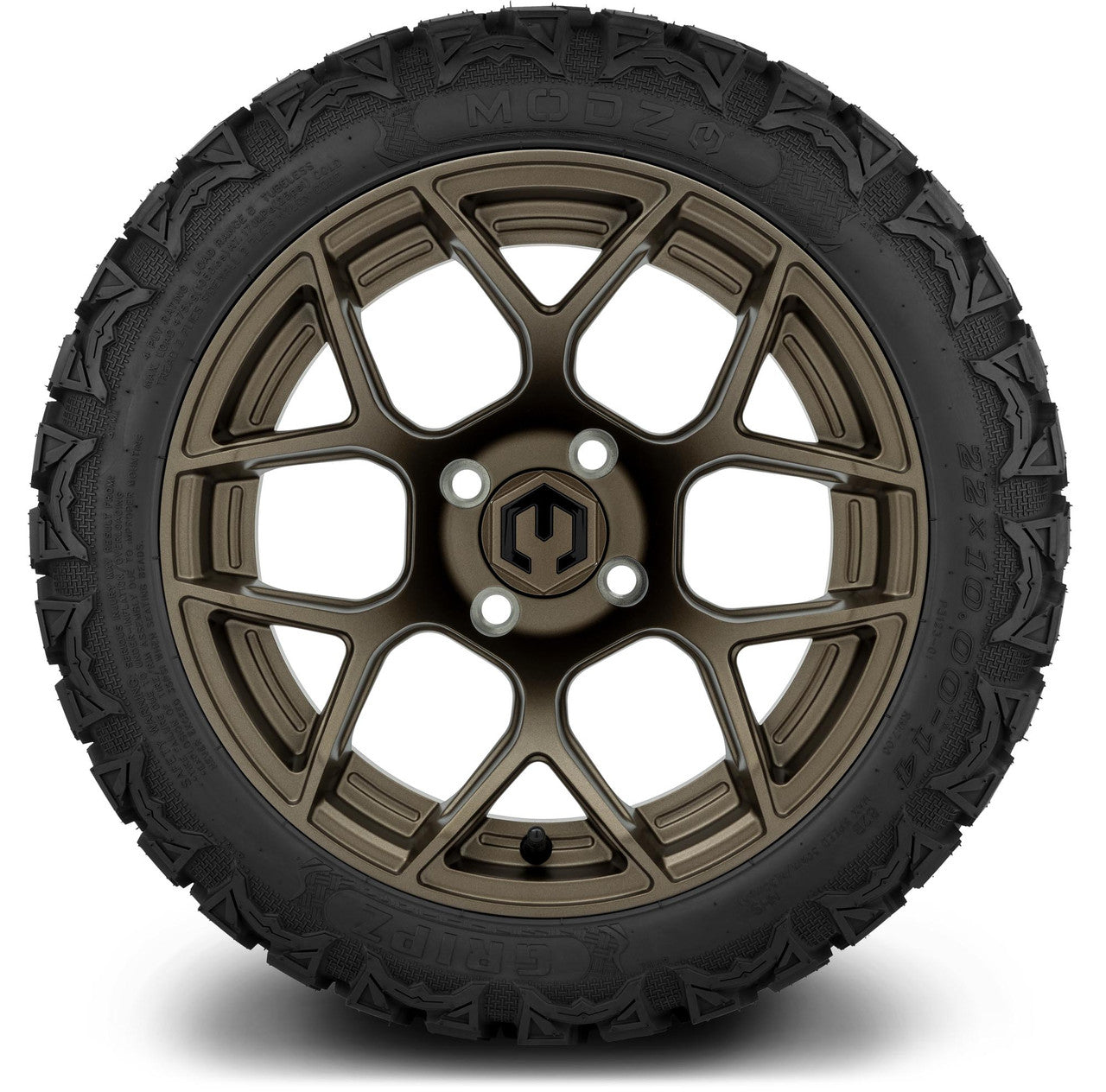 MODZ® 14" Renegade Matte Bronze - Lifted Tires and Wheels Combo