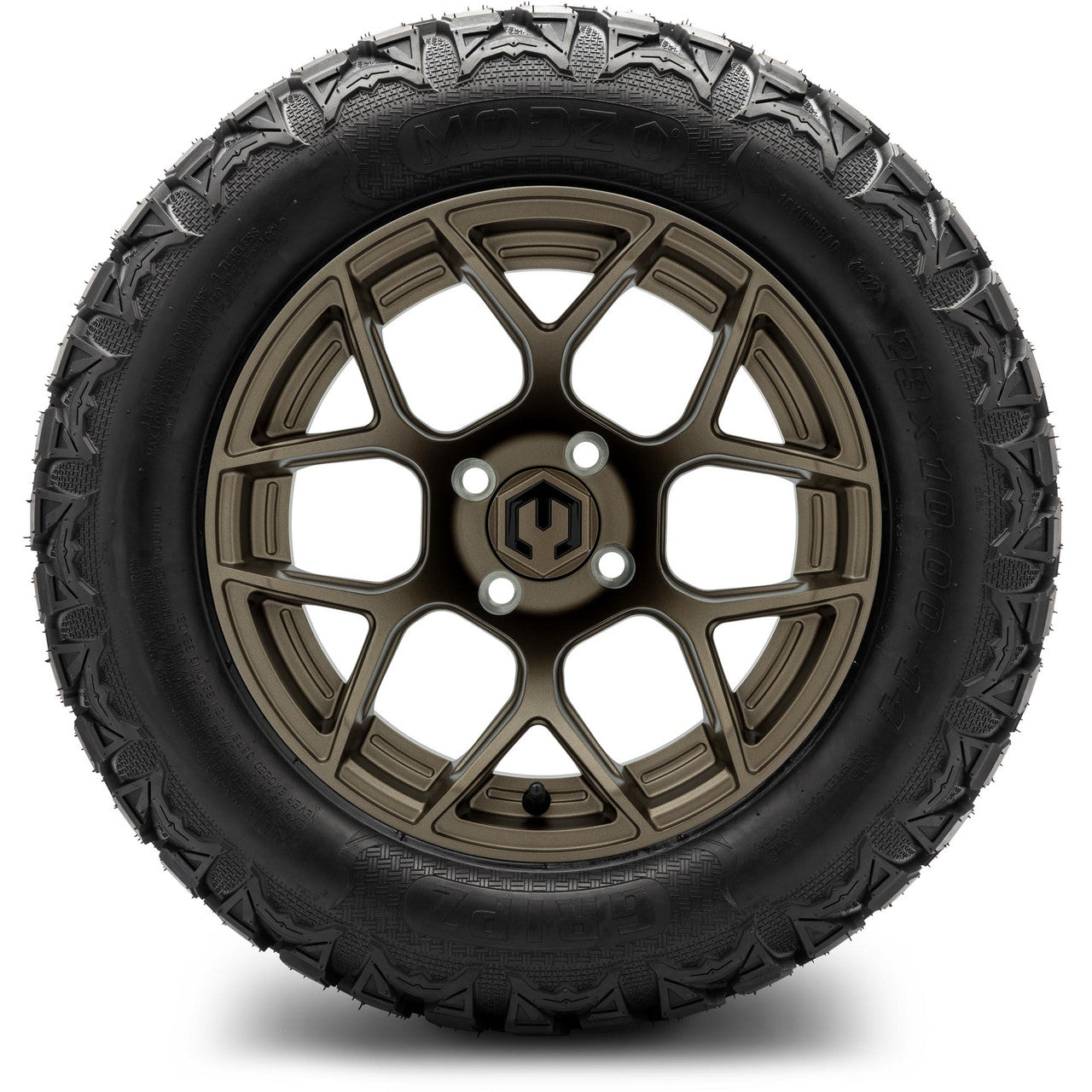MODZ® 14" Renegade Matte Bronze - Lifted Tires and Wheels Combo