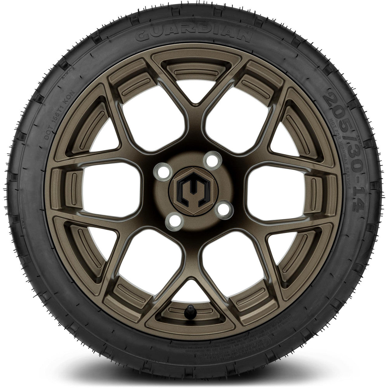 MODZ® 14" Renegade Matte Bronze - Low Profile Tires and Wheels Combo