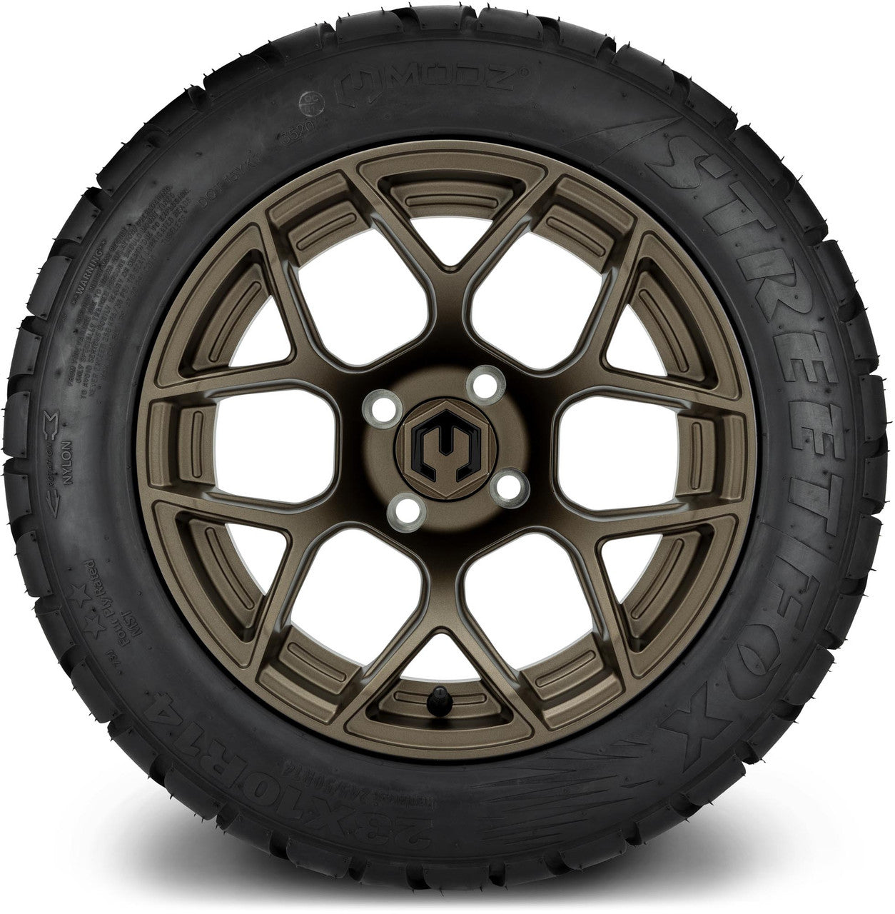 MODZ® 14" Renegade Matte Bronze - Lifted Tires and Wheels Combo