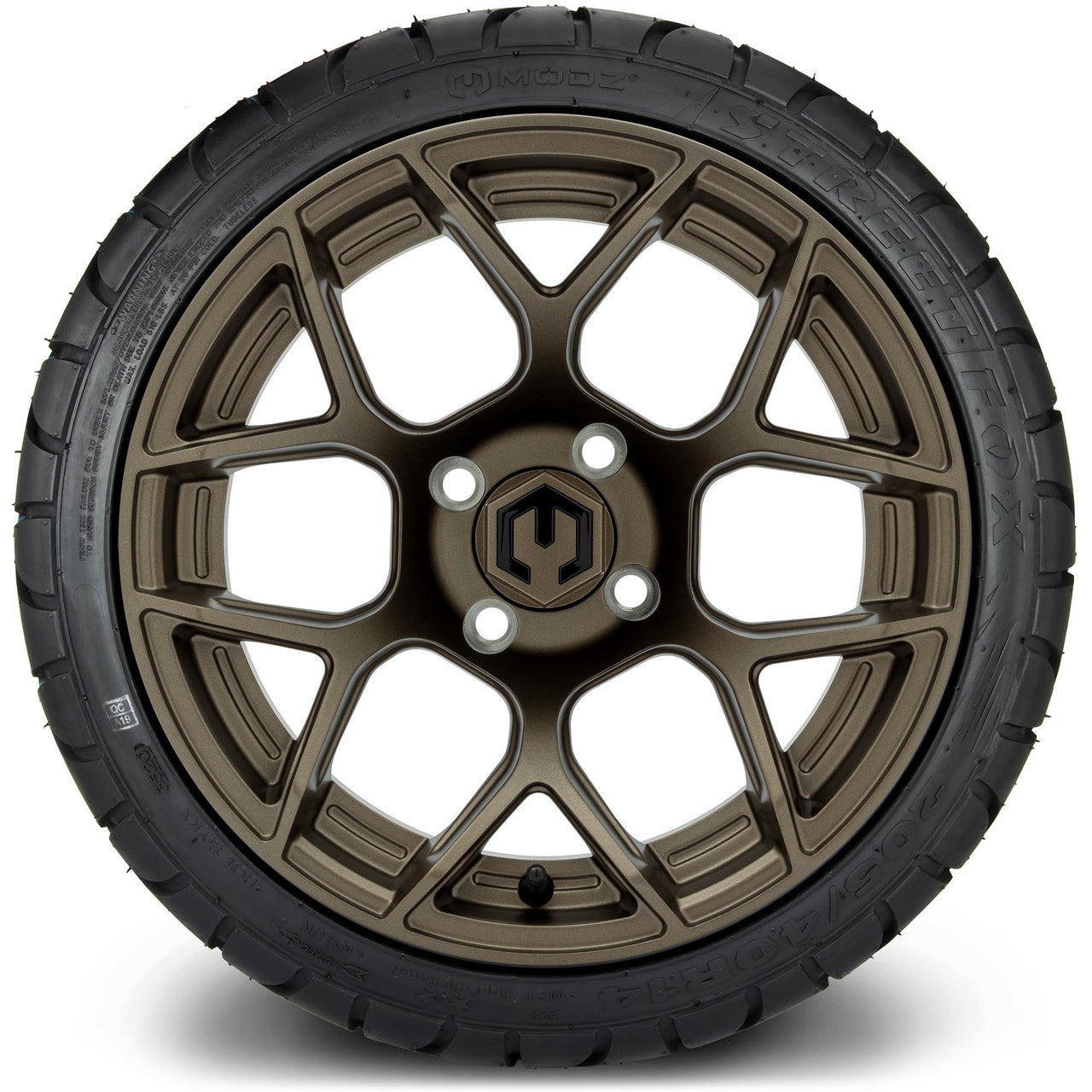 MODZ® 14" Renegade Matte Bronze - Low Profile Tires and Wheels Combo
