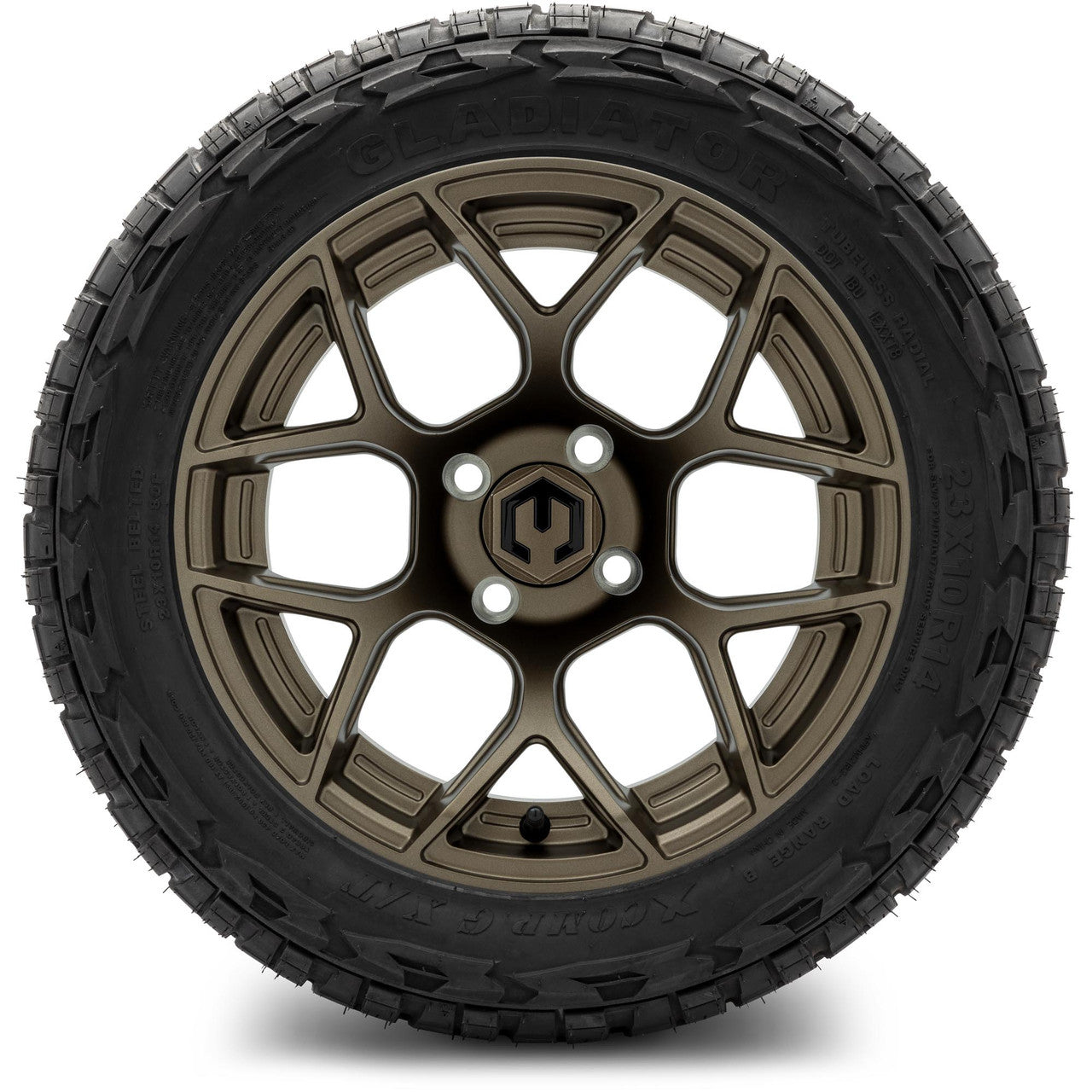 MODZ® 14" Renegade Matte Bronze - Lifted Tires and Wheels Combo