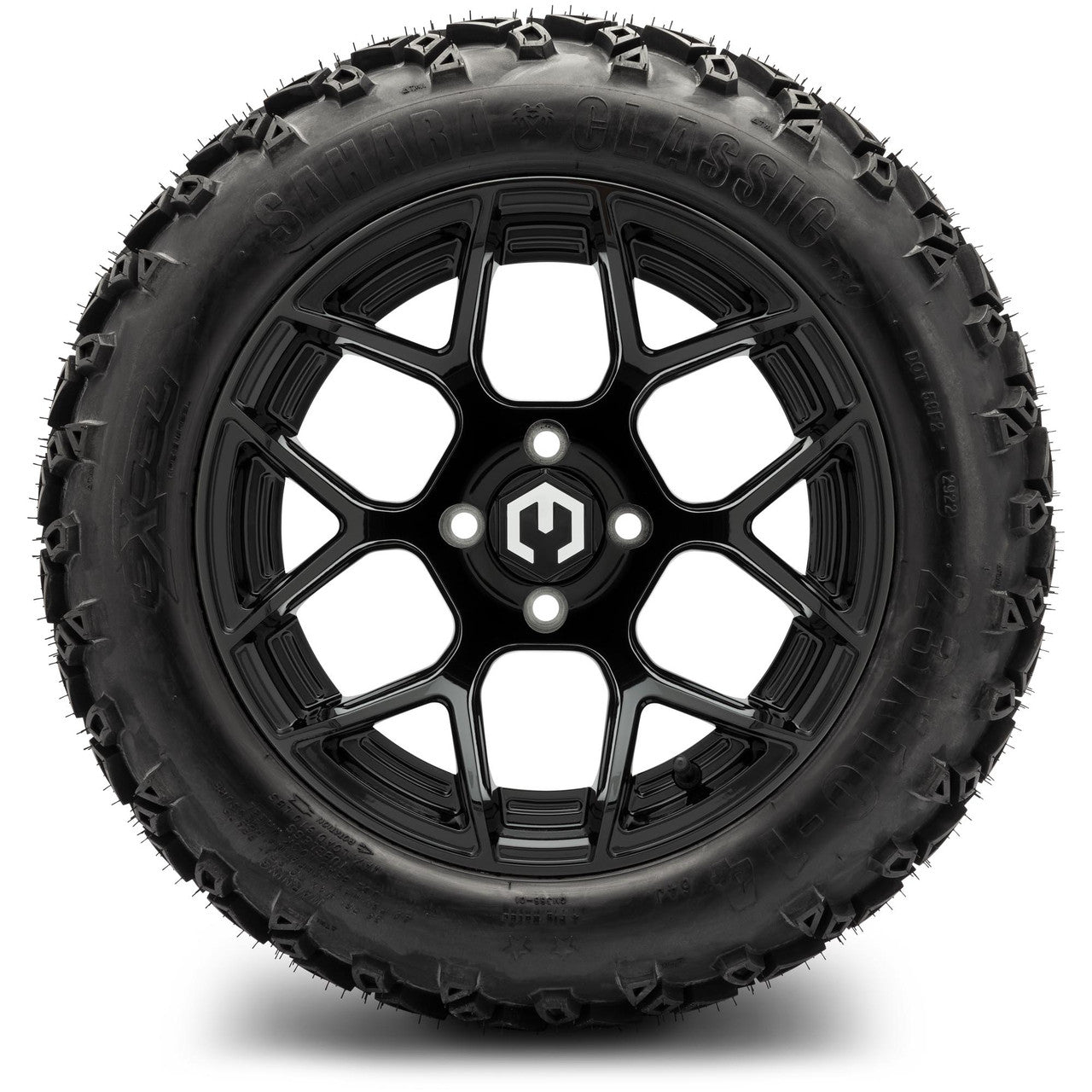 MODZ® 14" Renegade Glossy Black - Lifted Tires and Wheels Combo