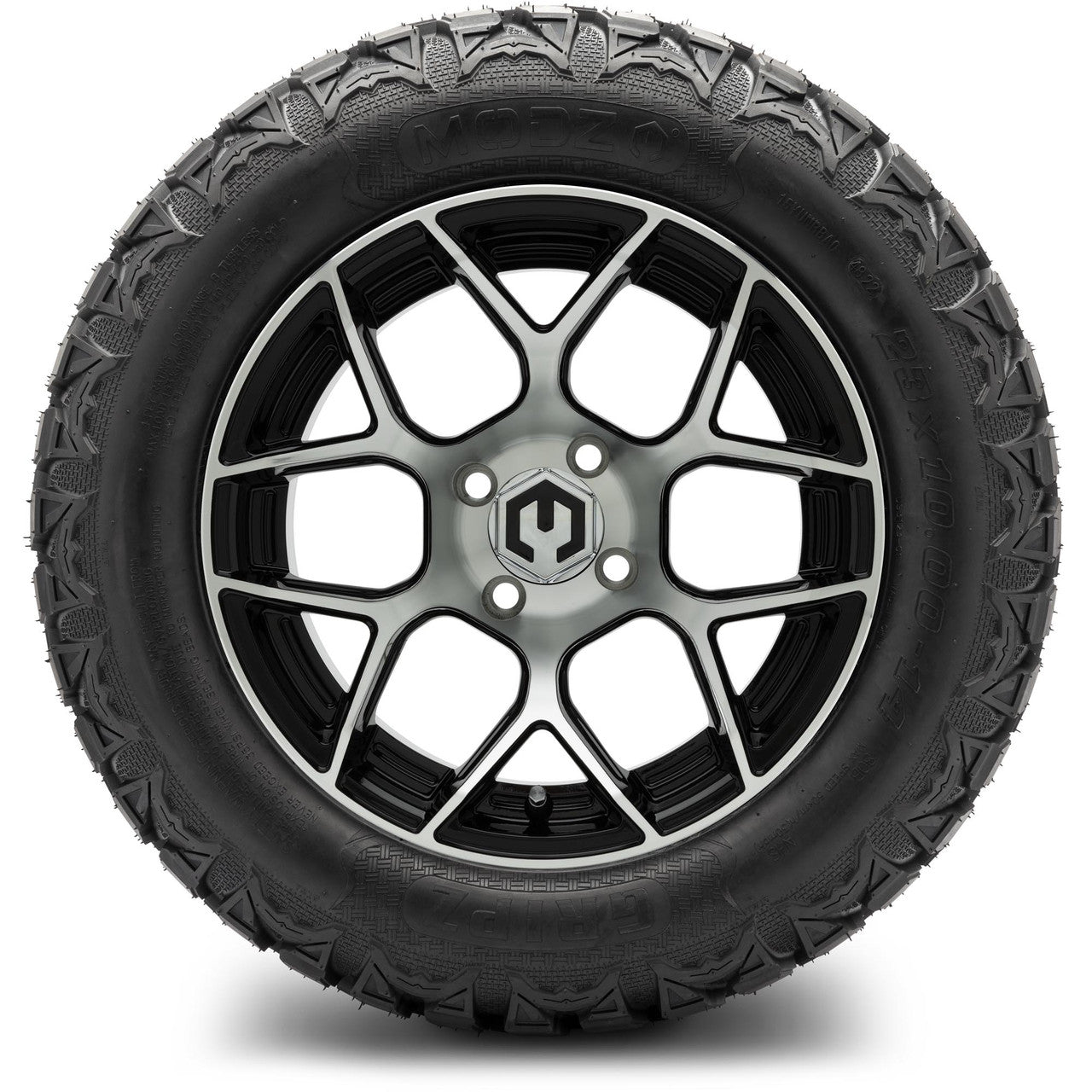 MODZ® 14" Renegade Machined Black Lifted Tire and Wheel Combo