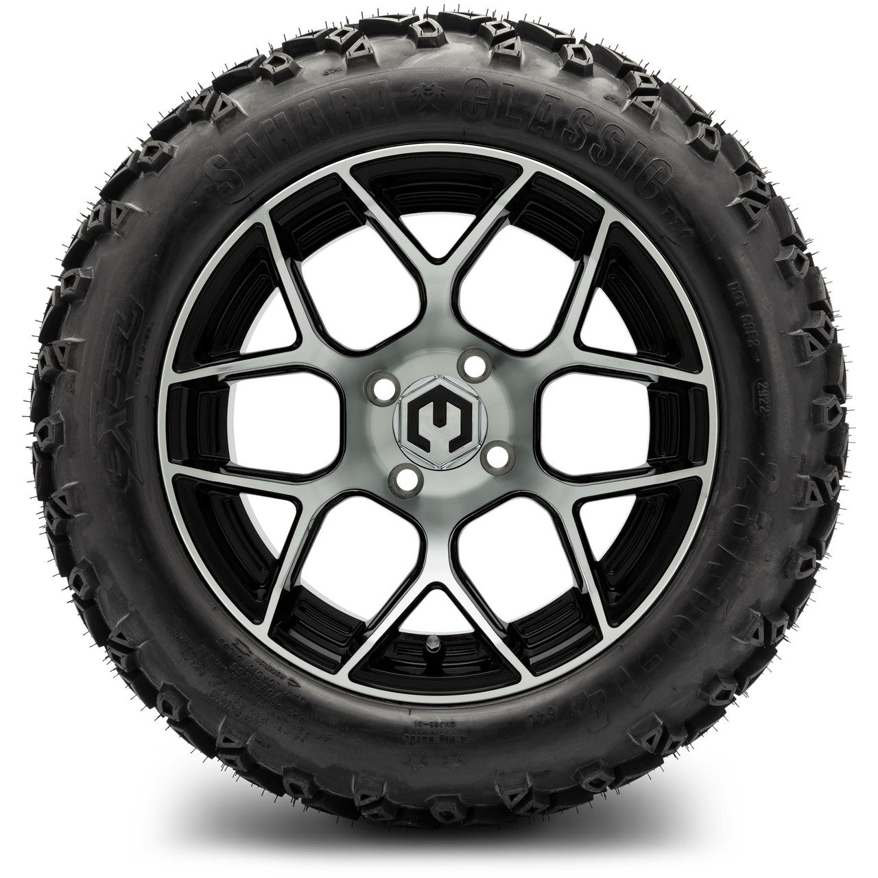 MODZ® 14" Renegade Machined Black Lifted Tire and Wheel Combo