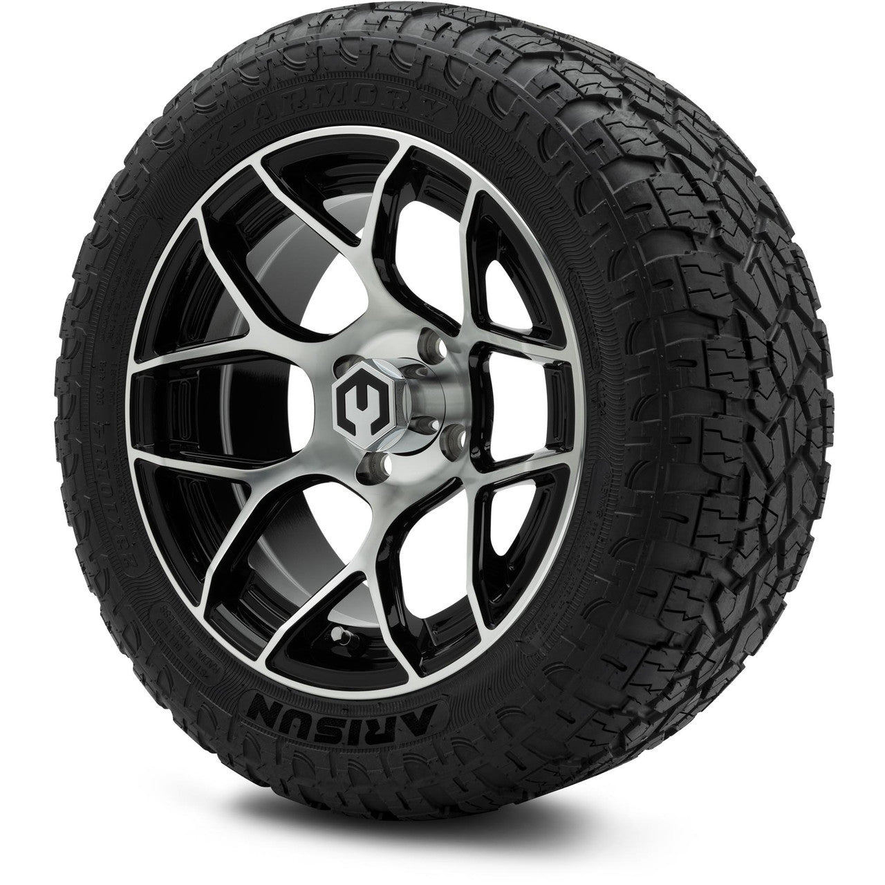 MODZ® 14" Renegade Machined Black Lifted Tire and Wheel Combo