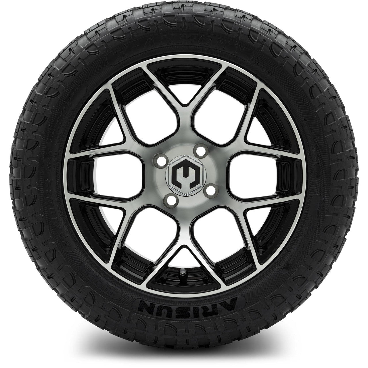 MODZ® 14" Renegade Machined Black Lifted Tire and Wheel Combo