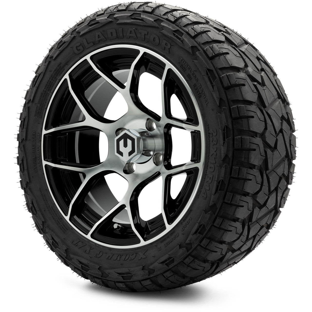 MODZ® 14" Renegade Machined Black Lifted Tire and Wheel Combo