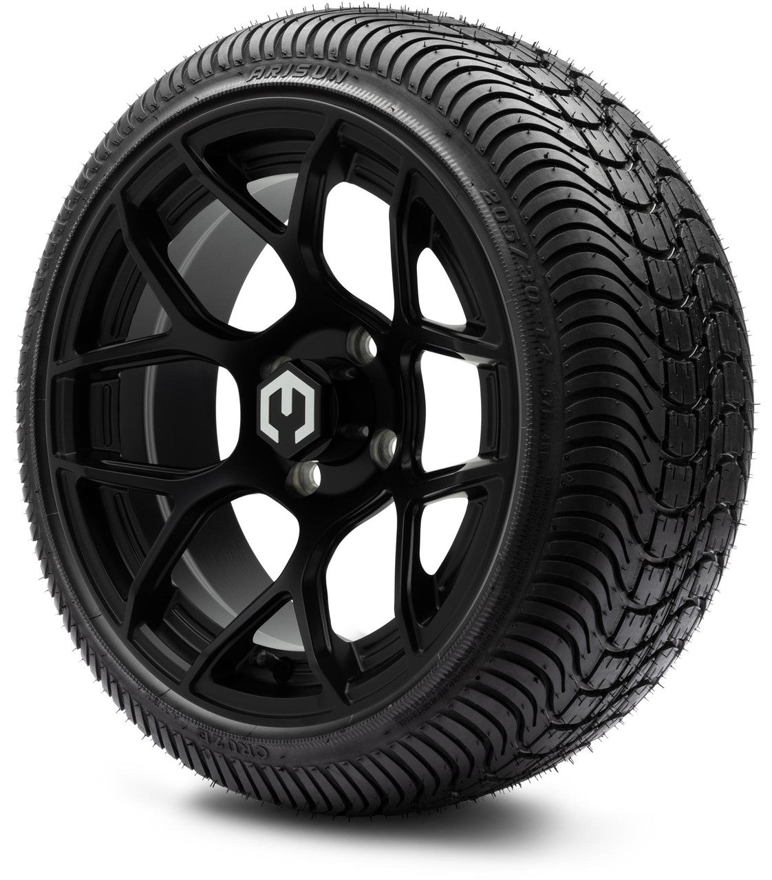 MODZ® 14" Renegade Matte Black - Low Profile Tires and Wheels Combo