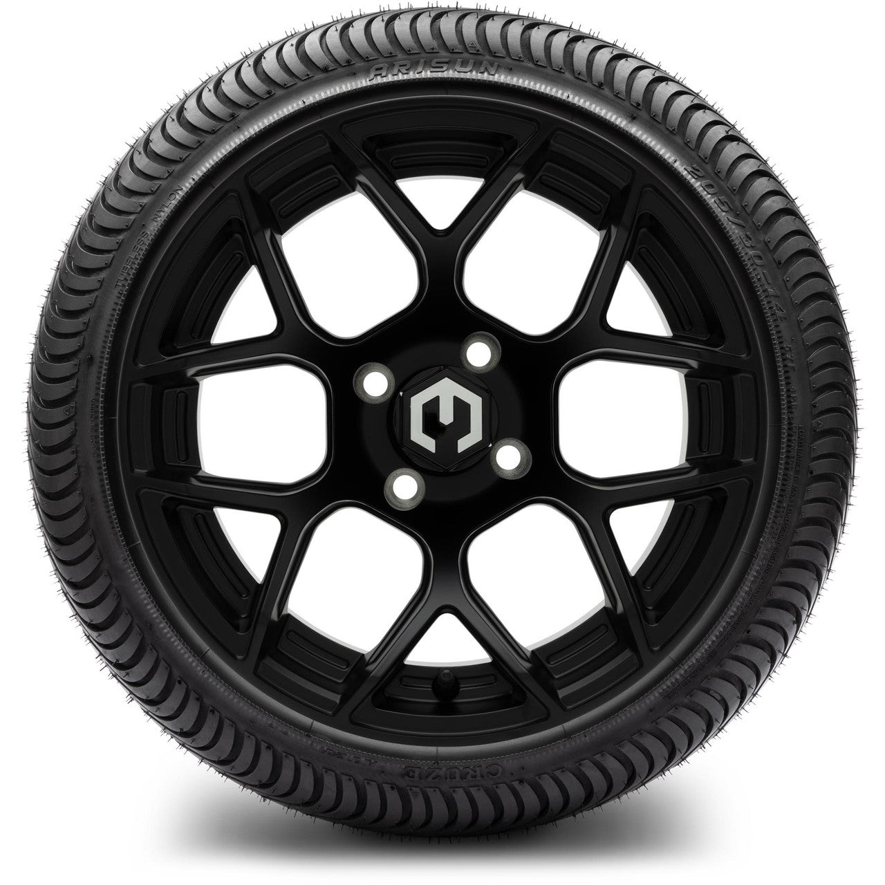 MODZ® 14" Renegade Matte Black - Low Profile Tires and Wheels Combo