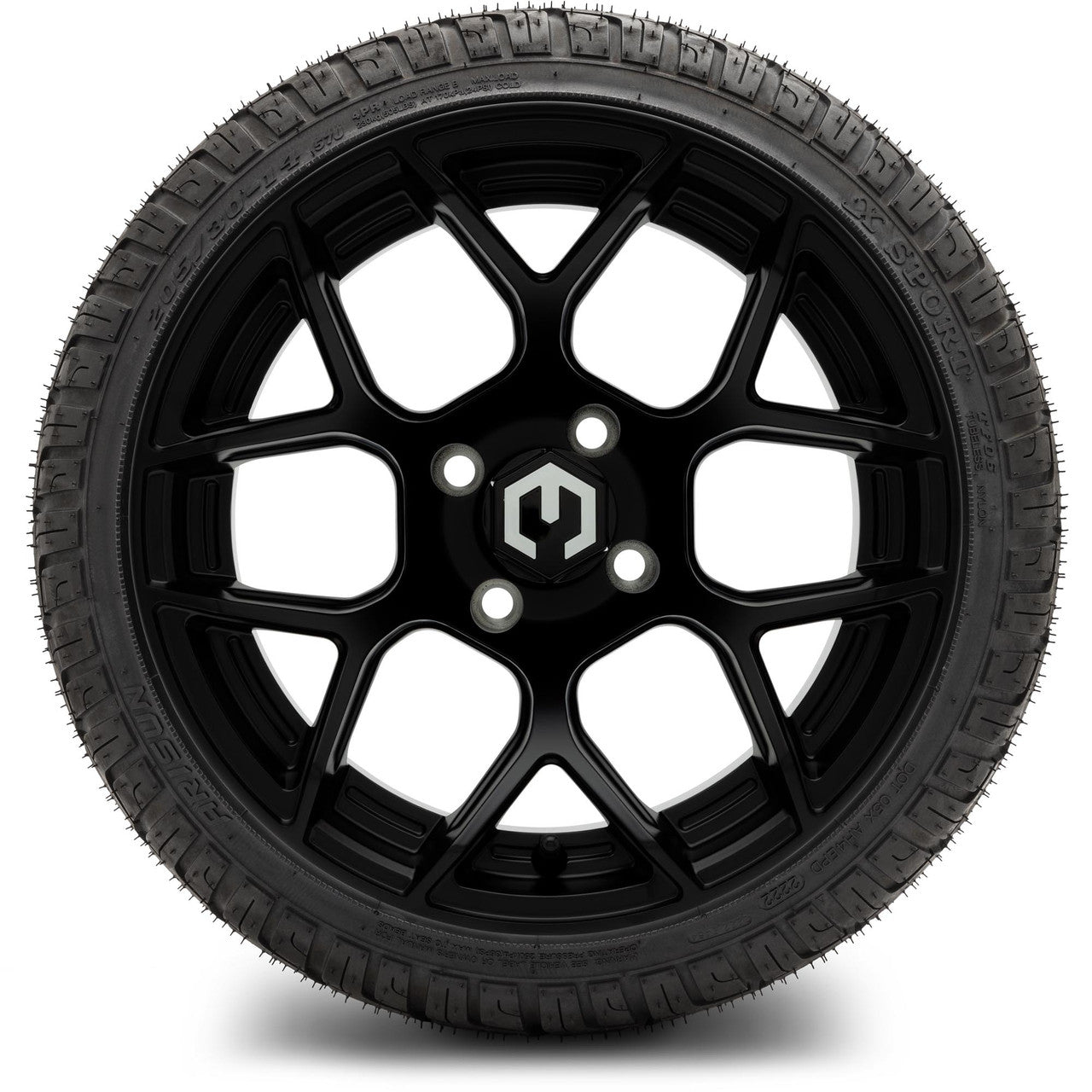 MODZ® 14" Renegade Matte Black - Low Profile Tires and Wheels Combo