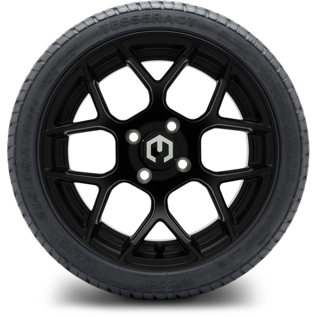 MODZ® 14" Renegade Matte Black - Low Profile Tires and Wheels Combo