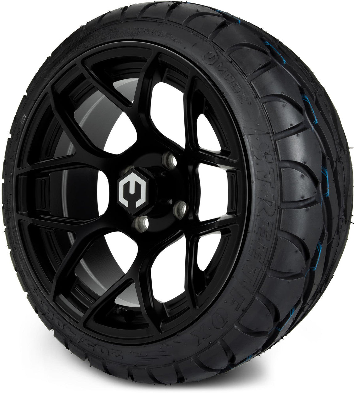 MODZ® 14" Renegade Matte Black - Low Profile Tires and Wheels Combo