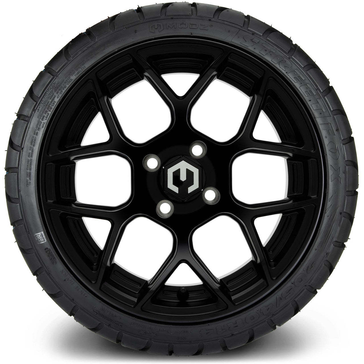 MODZ® 14" Renegade Matte Black - Low Profile Tires and Wheels Combo