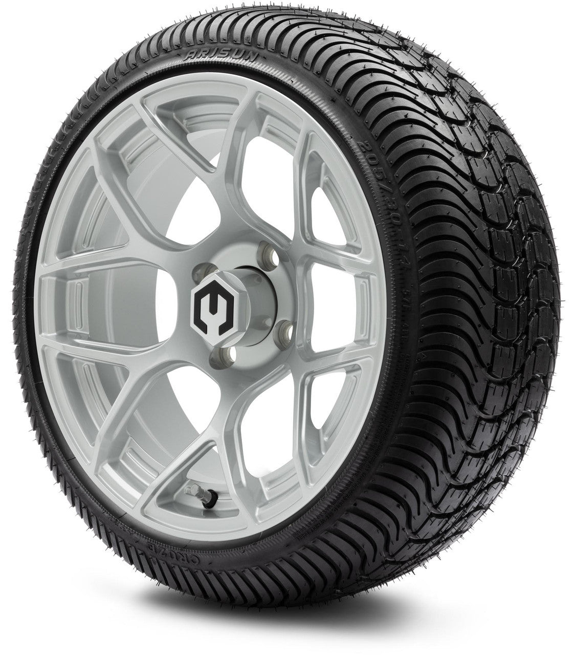 MODZ® 14" Renegade Silver - Low Profile Tires and Wheels Combo
