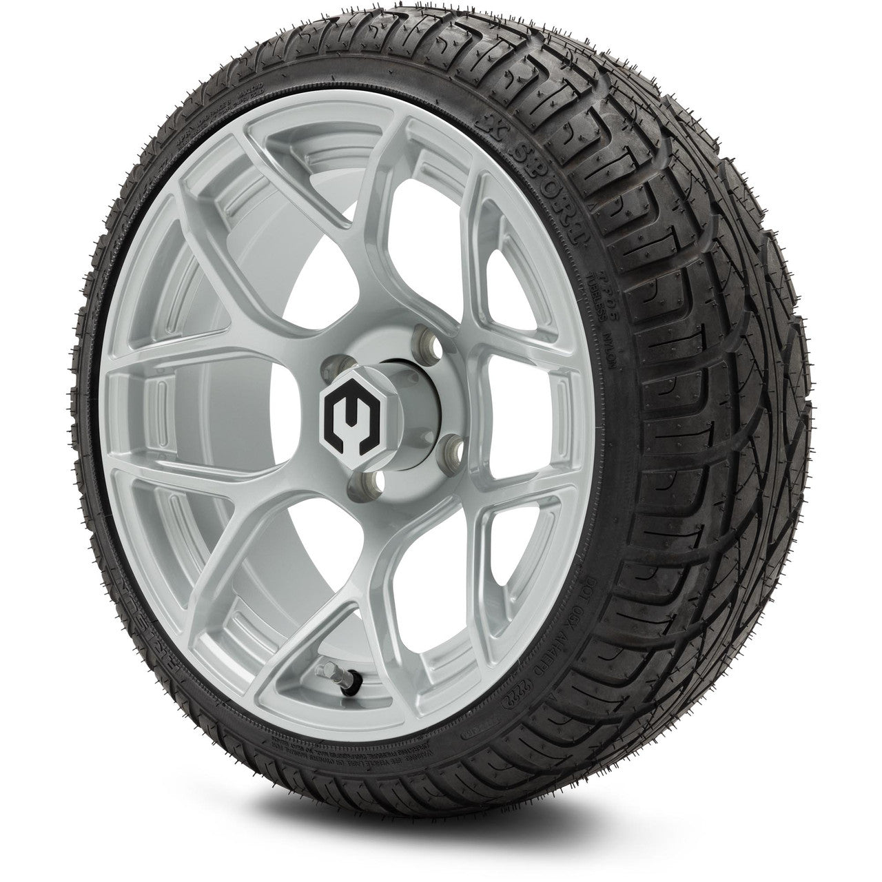 MODZ® 14" Renegade Silver - Low Profile Tires and Wheels Combo
