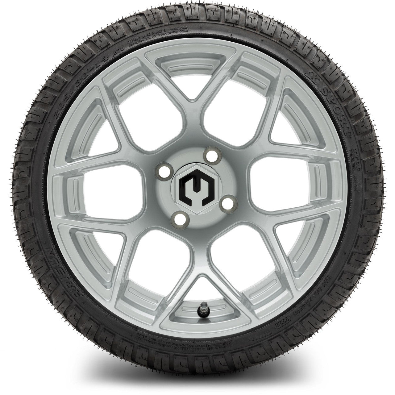 MODZ® 14" Renegade Silver - Low Profile Tires and Wheels Combo