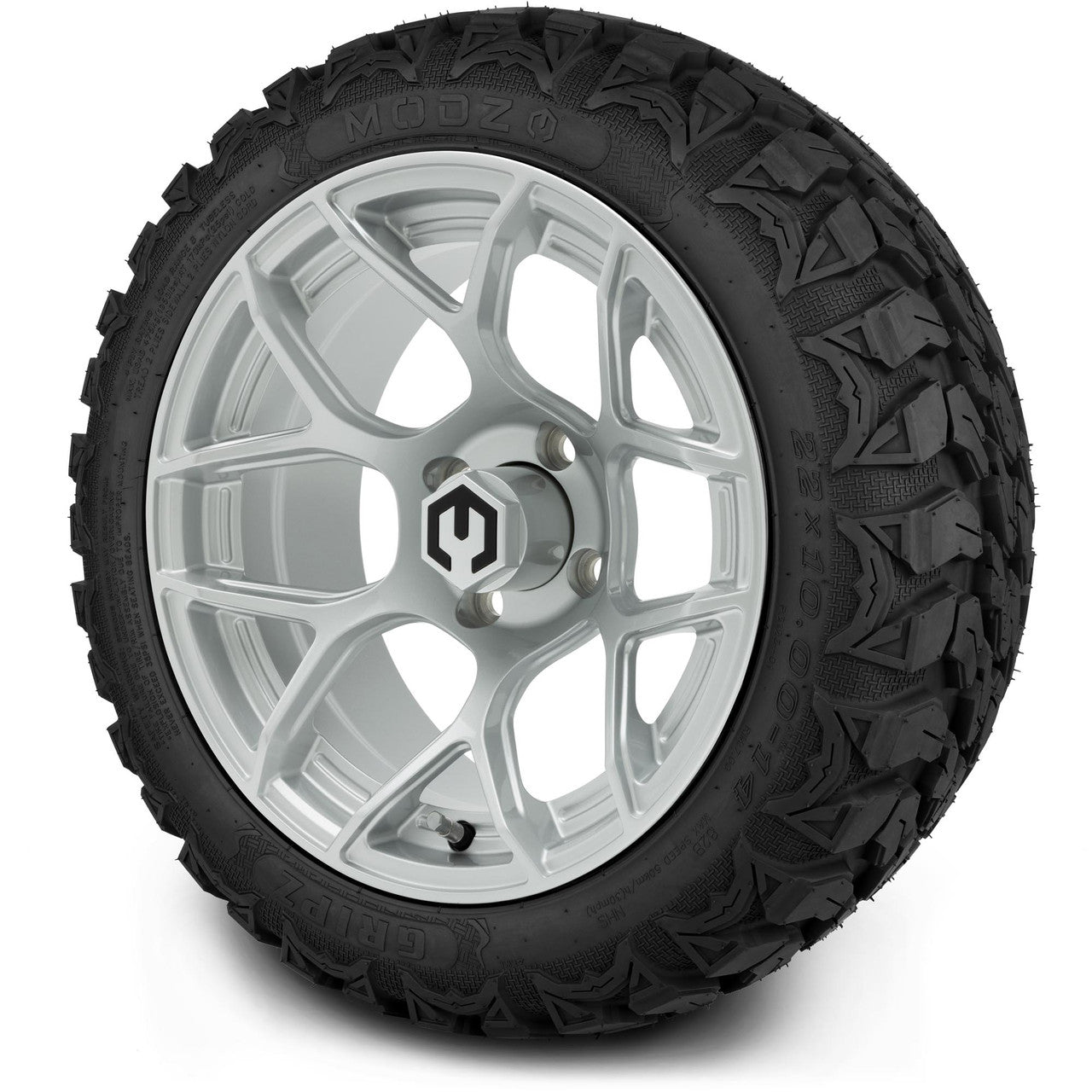 MODZ® 14" Renegade Silver - Lifted Tires and Wheels Combo