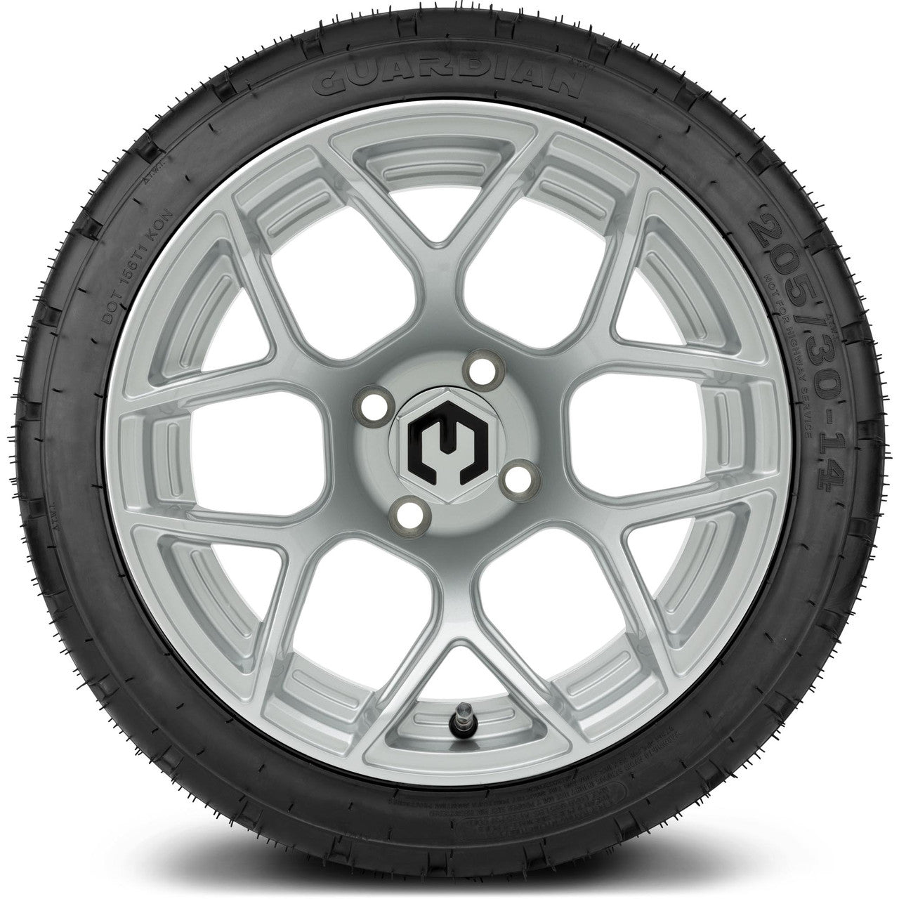 MODZ® 14" Renegade Silver - Low Profile Tires and Wheels Combo